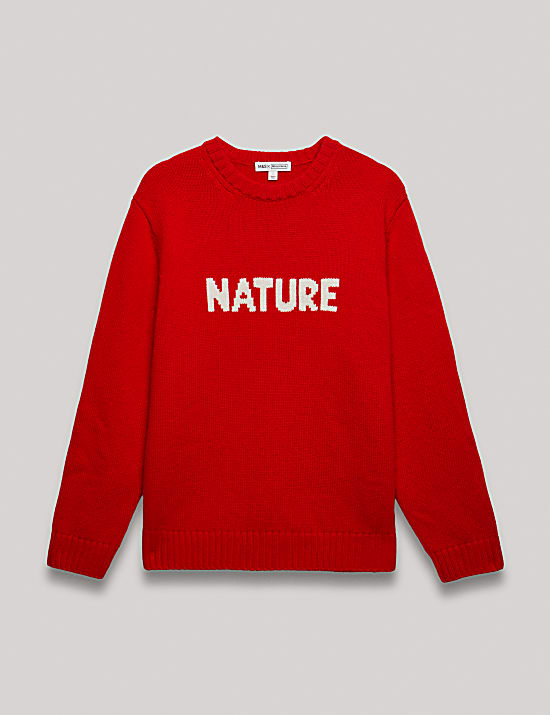Pull naturel extra-large en laine m&eacute;rinos avec cachemire
