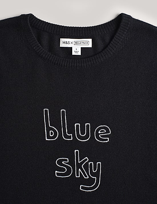 Pure Merino Wool Blue Sky Jumper