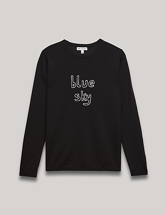 Pure Merino Wool Blue Sky Jumper