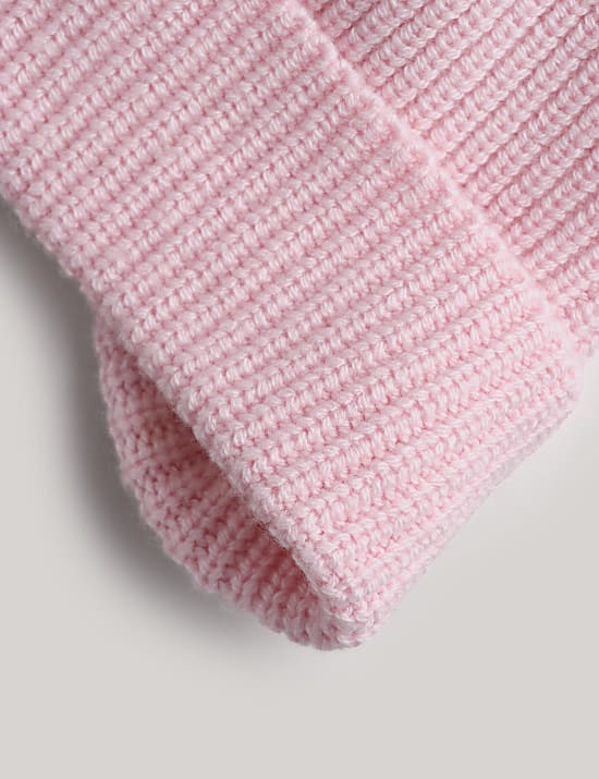 כובע מתערובת צמר מרינו בשילוב קשמיר