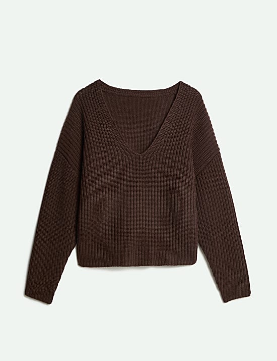 Merino Wool-Rich Oversized Jumper With Cashmere