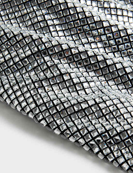 Metallic Embellished Maxi Bodycon Dress