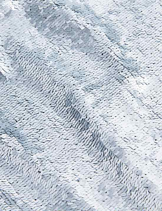 Sequin Embellished High Neck Midaxi Dress