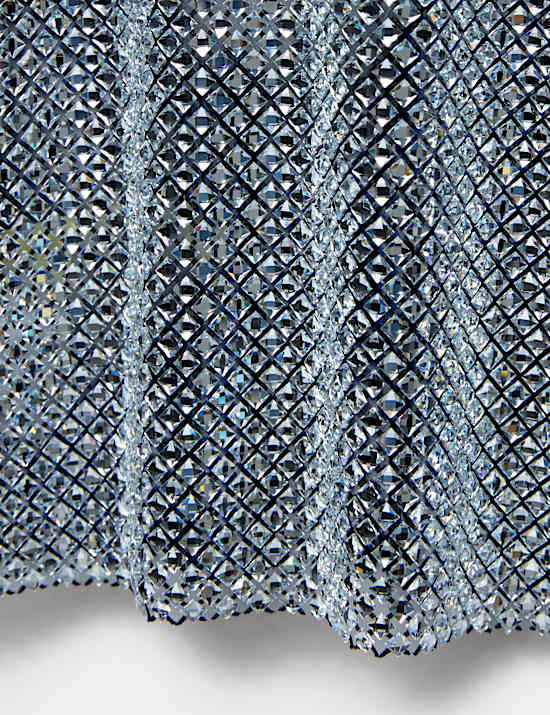 Metallic Embellished Scoop Neck Vest Top