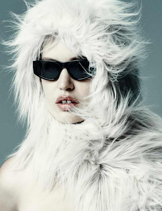 Faux Fur Hooded Scarf