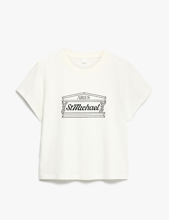 T-shirt court 100 % coton imprim&eacute;