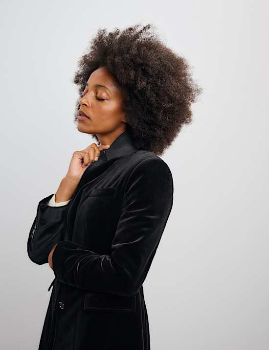 Velvet Tailored Blazer