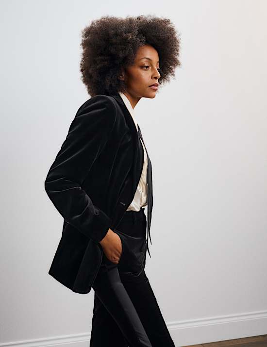 Velvet Tailored Blazer