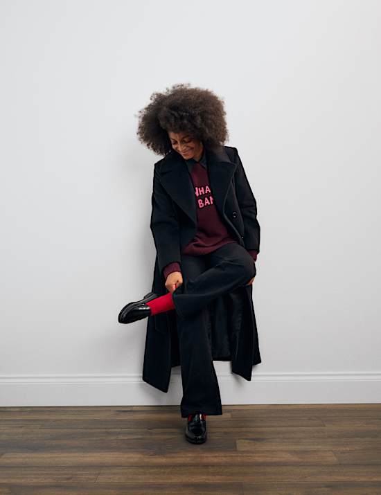 Merino Wool Rich 'Wham Bam' Relaxed Jumper