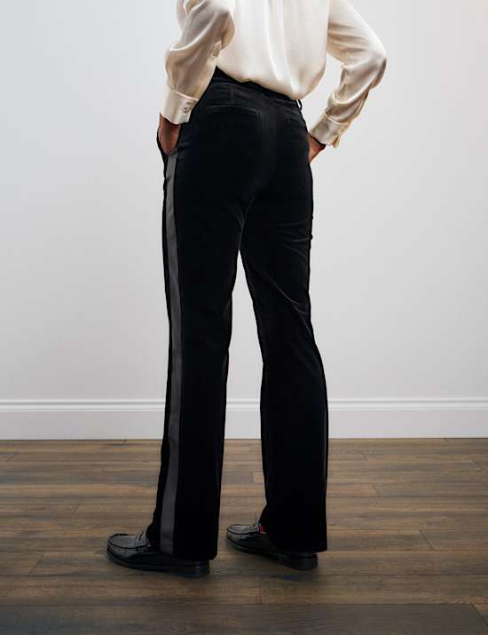 Velvet Straight Leg Trousers