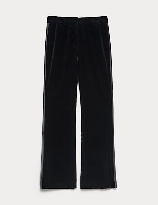 Velvet Straight Leg Trousers