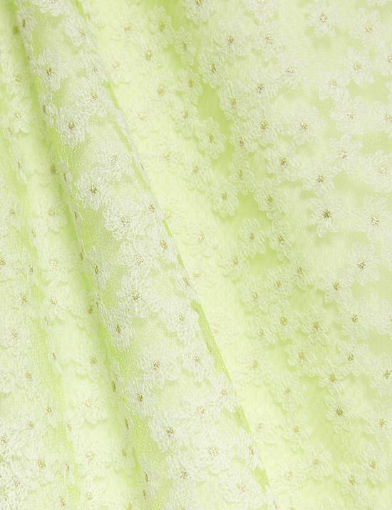 Lace Strappy Mini Slip Dress