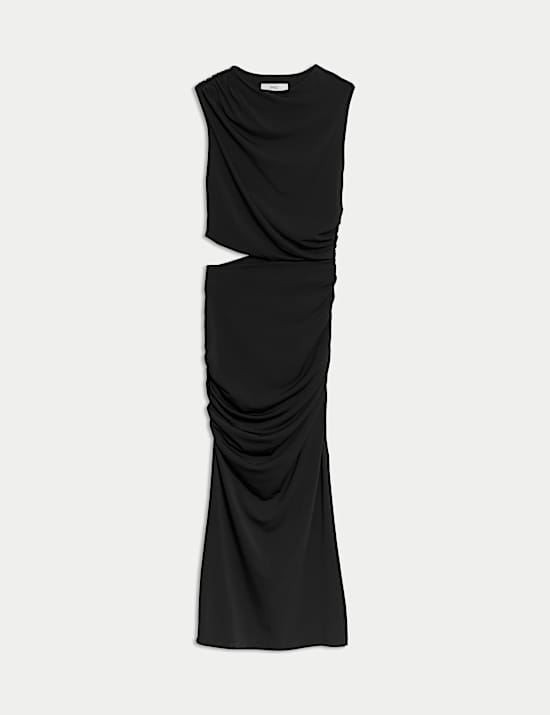 One Shoulder Midi Bodycon Dress
