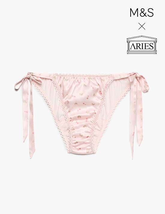 Culotte 100 % soie &agrave; nouer