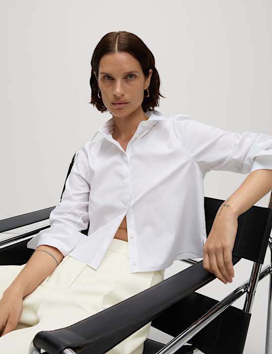 Tailored Pleat Front Barrel Leg Trousers