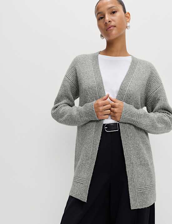 Cloud-Yarn Edge to Edge Longline Cardigan
