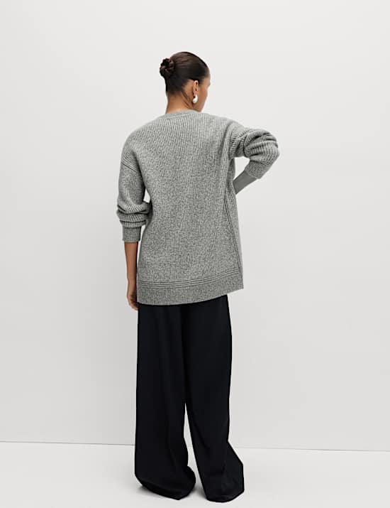 Cloud-Yarn Edge to Edge Longline Cardigan