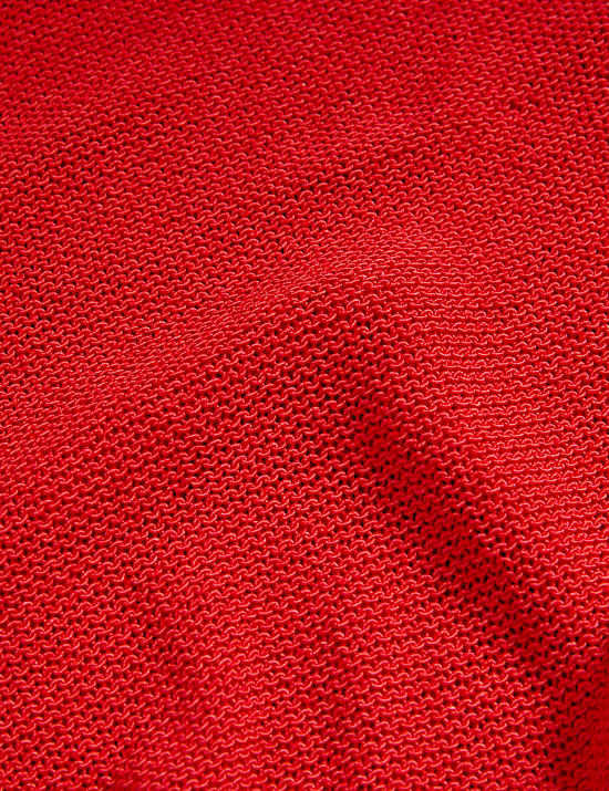 Textured Crew Neck Knitted Top