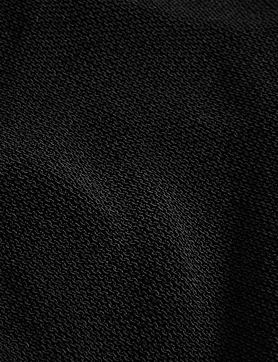 Textured Crew Neck Knitted Top