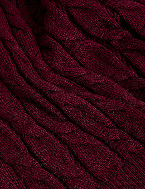 Cable Knit Roll Neck Jumper