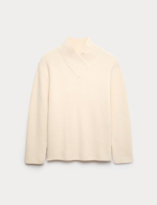 Cotton Rich Ribbed Longline Jumper