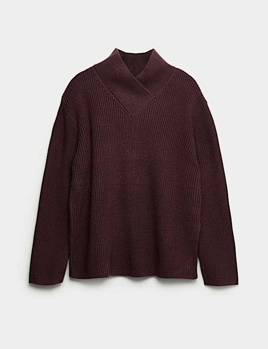 Cotton Rich Ribbed Longline Jumper