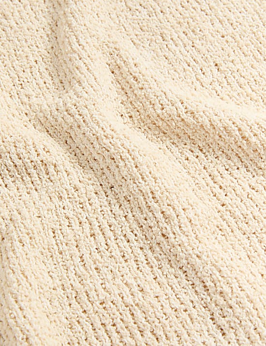 Cotton Rich Crew Neck Knitted Vest