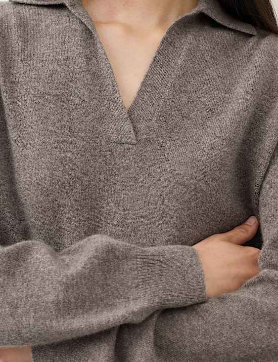 Pure Cashmere Relaxed Fit Knitted Top