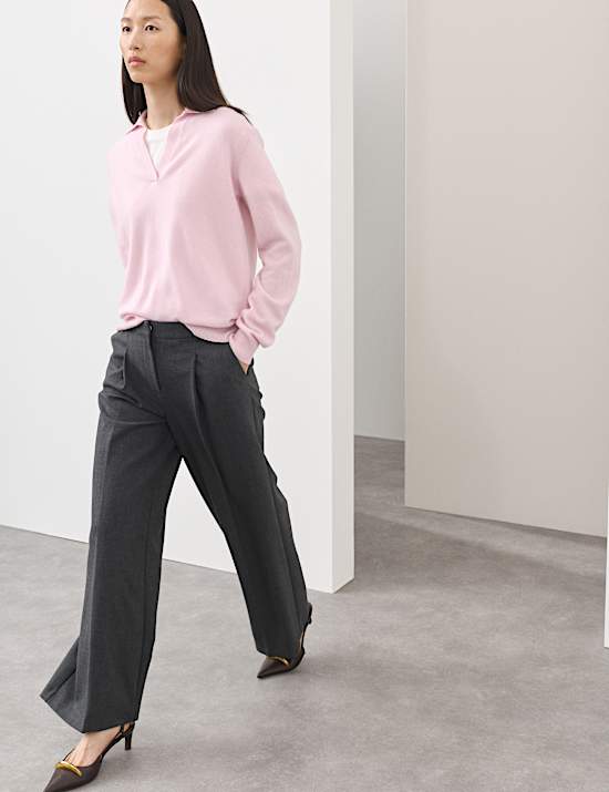 Pure Cashmere Relaxed Fit Knitted Top