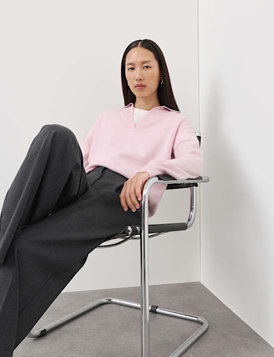 Pure Cashmere Relaxed Fit Knitted Top