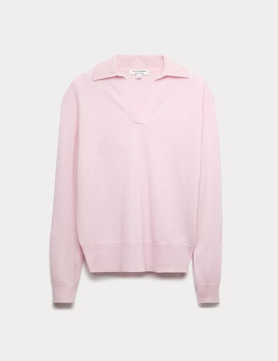 Pure Cashmere Relaxed Fit Knitted Top