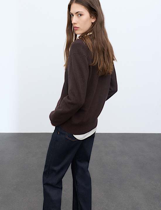Pure Cashmere Relaxed Fit Knitted Top