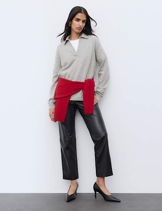 Pure Cashmere Relaxed Fit Knitted Top