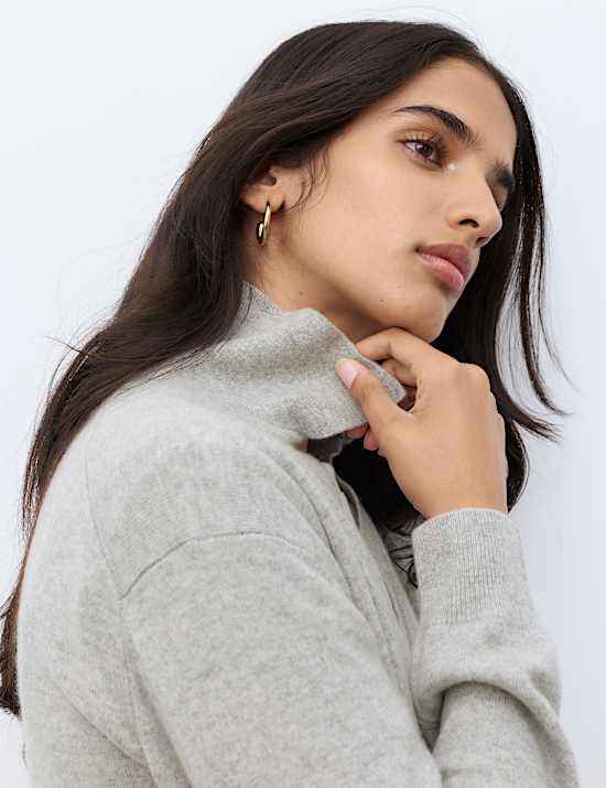 Pure Cashmere Relaxed Fit Knitted Top