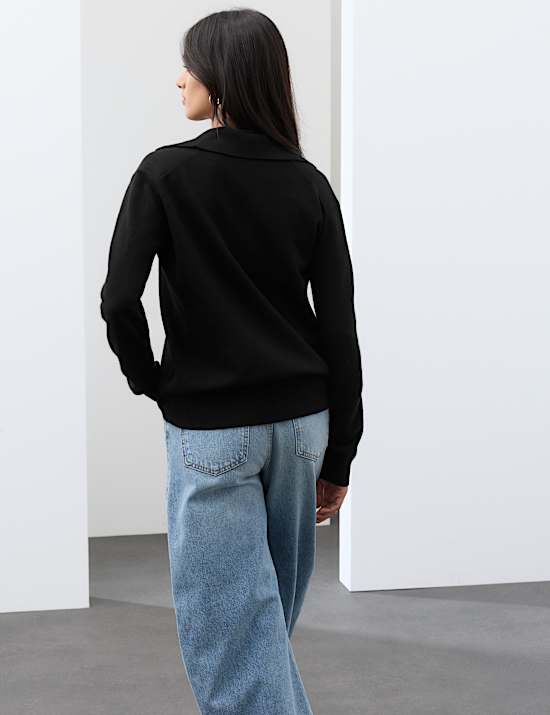 Pure Cashmere Relaxed Fit Knitted Top