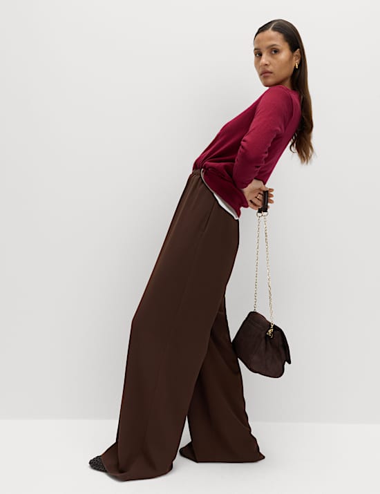 Pure Merino Wool Collared Button Front Jumper