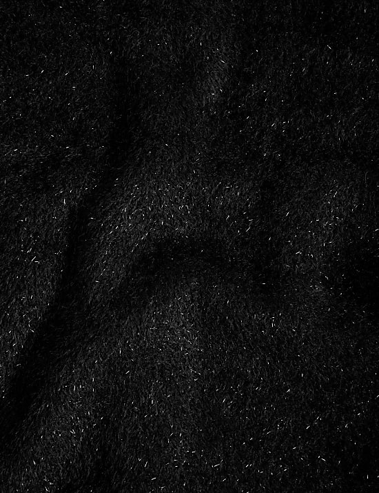 Metallic vest met knoopsluiting en ronde hals