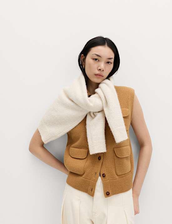 Cotton Rich Pocket Knitted Waistcoat