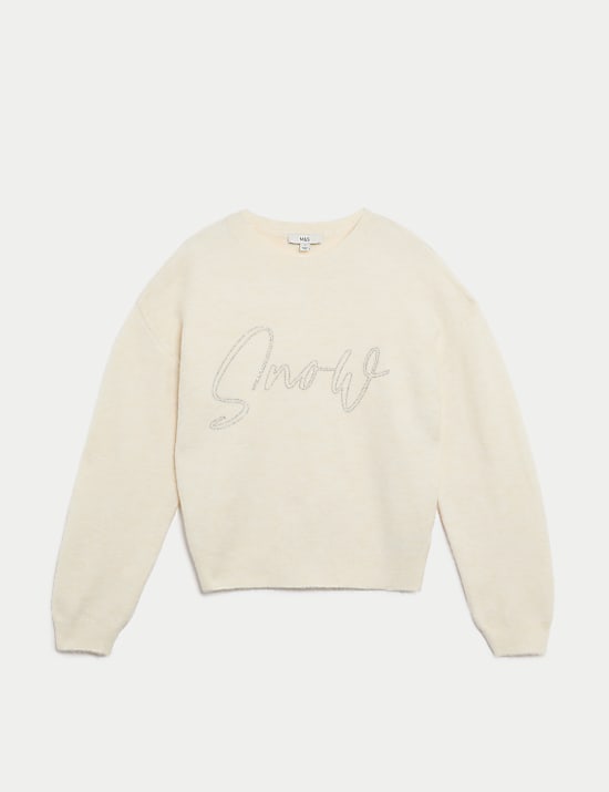 Slogan Crew Neck Jumper
