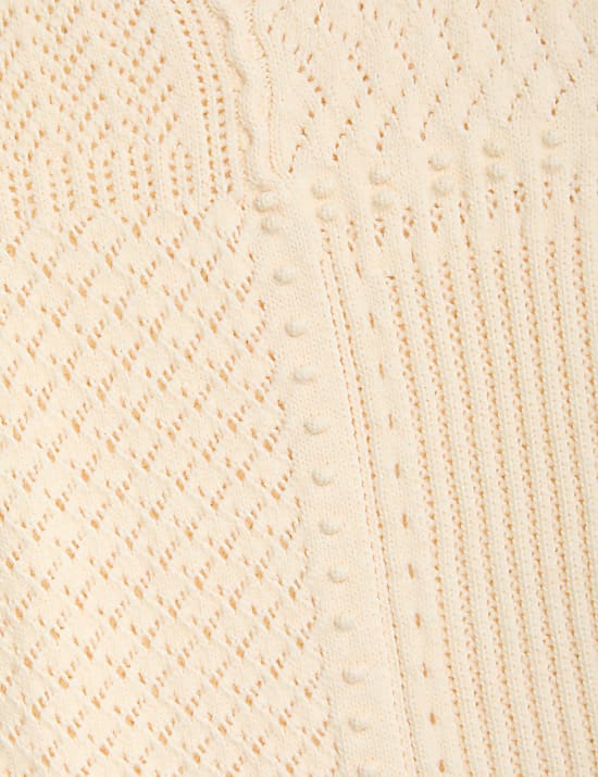 Top de chaleco de punto texturizado con puntadas en fusta