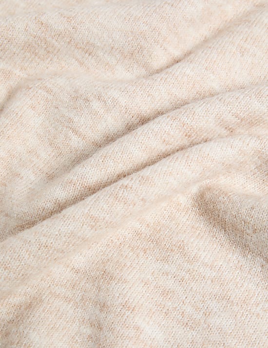 Slash Neck Relaxed Jumper with Alpaca