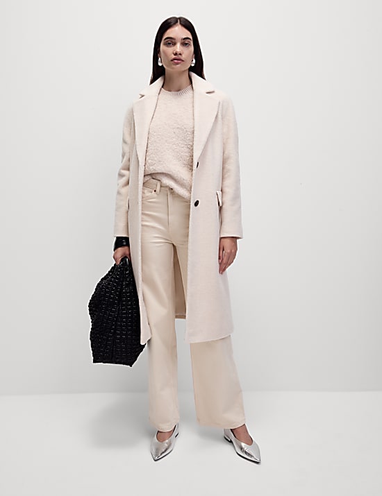 Rompi Rajutan Kerah Bundar Bertekstur