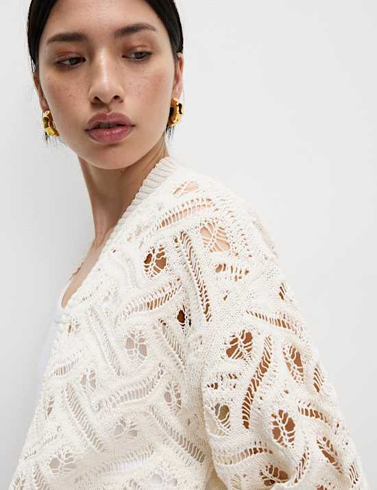 Textured Edge to Edge Longline Cardigan