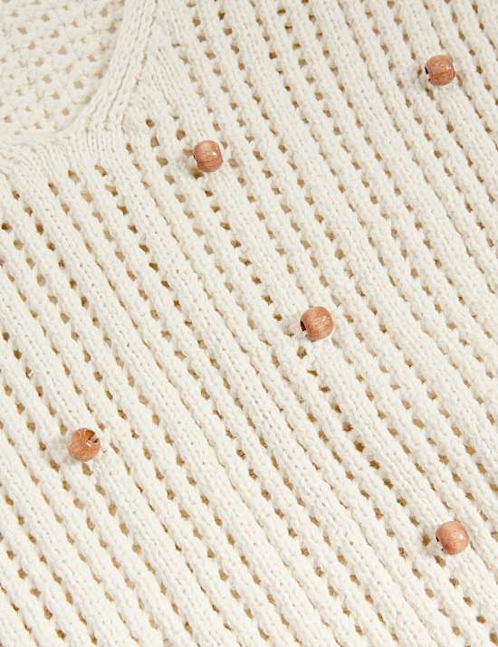 Camiseta corta ajustada sin mangas en mezcla de algod&oacute;n texturizado