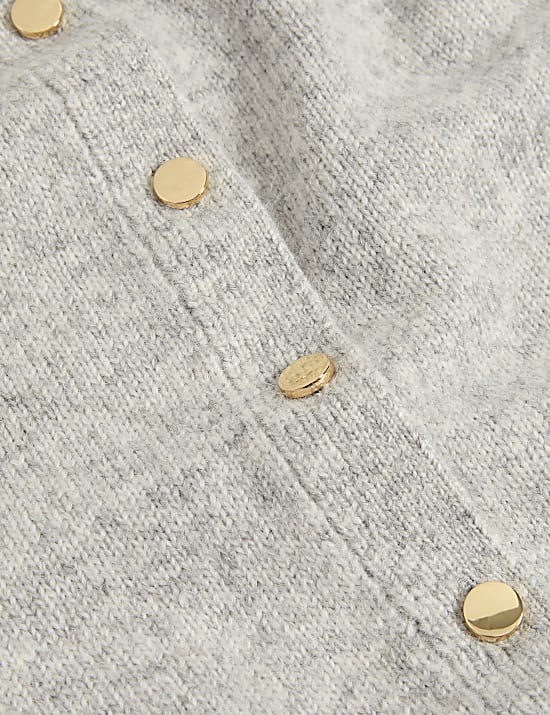 C&aacute;rdigan de lana texturizada de corte holgado