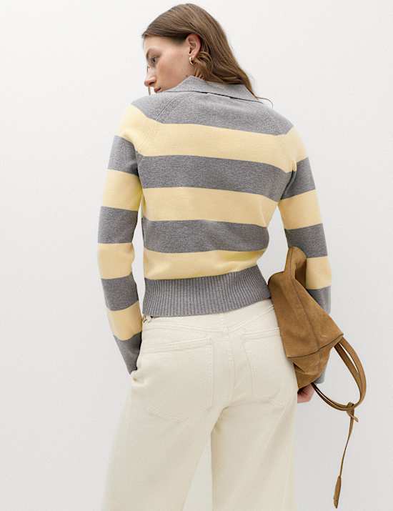 Striped Knitted Rugby Top