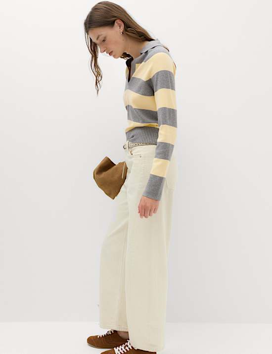 Striped Knitted Rugby Top