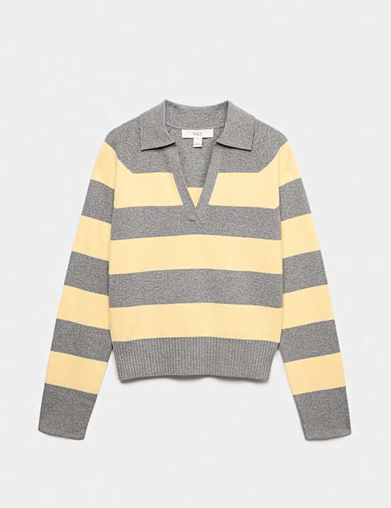 Striped Knitted Rugby Top