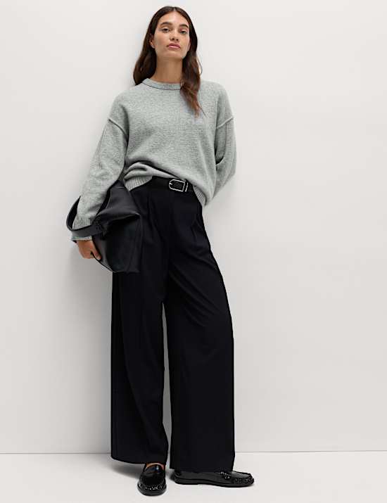 Lambswool Blend Crew Neck Jumper