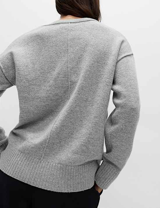 Lambswool Blend Crew Neck Jumper
